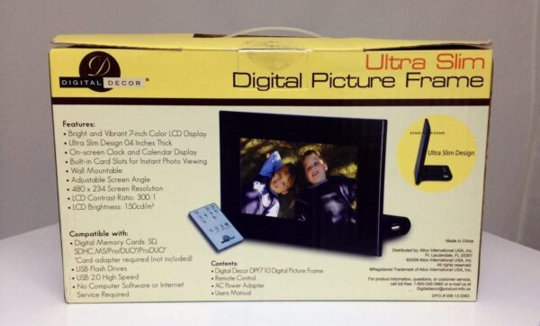 7 inch Digital Photo Frame - Back